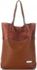 Kožené kabelka shopper bag Vittoria Gotti zrzavá V6538